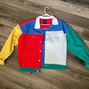 Colorful denim jacket